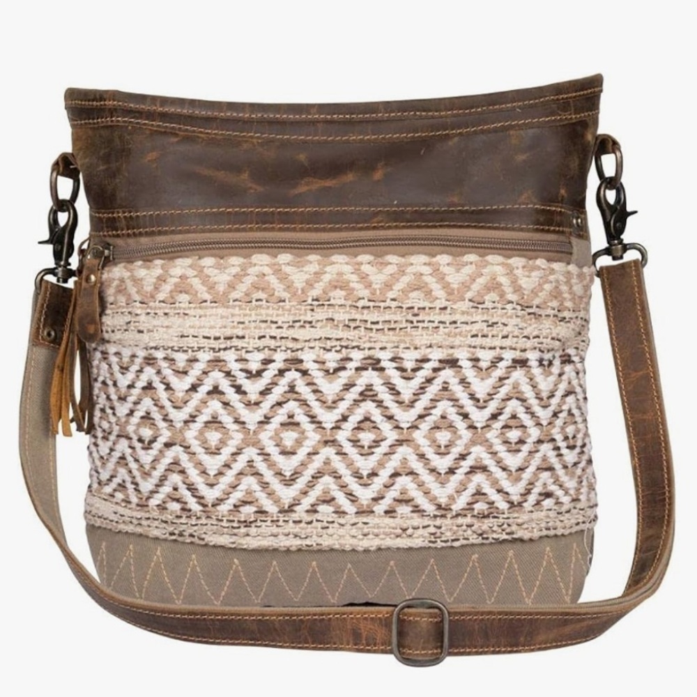 Myra Bag Canvas Leather Pouch